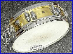 Vintage Slingerland Brass Piccolo Snare Drum. Nice