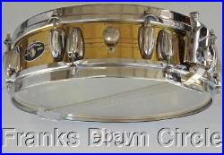 Vintage Slingerland Piccolo 3.5x14 Brass Shell Snare Drum for Set Kit