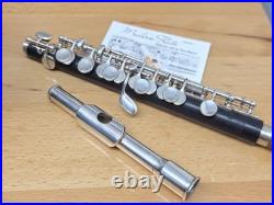 Vintage Uebel Handmade German Professional C Piccolo with Split E Grenadilla Wood