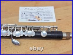 Vintage Uebel Handmade German Professional C Piccolo with Split E Grenadilla Wood