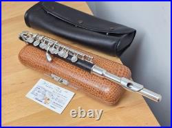 Vintage Uebel Handmade German Professional C Piccolo with Split E Grenadilla Wood
