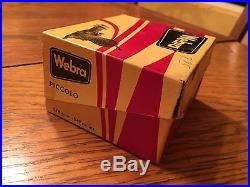 Vintage Webra Piccolo 0.8 cc Diesel Model Airplane Engine with Box and Decals
