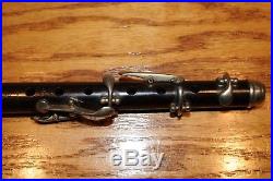 Vintage Wood Piccolo Silver Plated Keys Made In Germany Signed with Harp D b LP