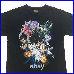 Vtg Dragon Ball Z Goku Piccolo Trunks Cell Gohan Frieza Vegeta 2000 XS/S T-shirt