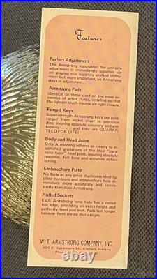 W. T. Armstrong 104 Student Model Flute Recently Serviced Play ReadyNickel Silver