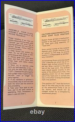 W. T. Armstrong 104 Student Model Flute Recently Serviced Play ReadyNickel Silver