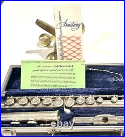 W. T. Armstrong 104 Student Model Flute Recently Serviced Play ReadyNickel Silver