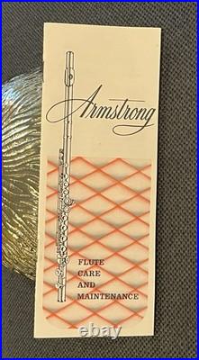 W. T. Armstrong 104 Student Model Flute Recently Serviced Play ReadyNickel Silver