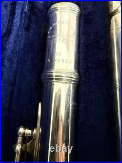 W. T. Armstrong Flute Model 80 Sterling Silver Body & Head With Case