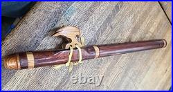 Wooden Flute 12 Native American P. W. Cedar