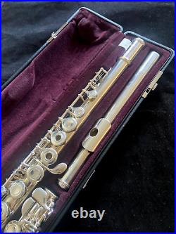 YAMAHA 461 INTERMEDIATE FLUTE OFFSET G, B FOOT VIDEO DEMO Beautifully Overhauled