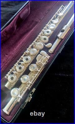 YAMAHA 461 INTERMEDIATE FLUTE OFFSET G, B FOOT VIDEO DEMO Beautifully Overhauled