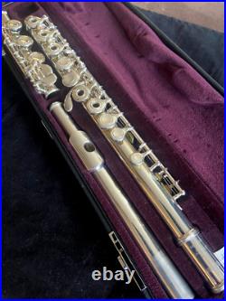 YAMAHA 461 INTERMEDIATE FLUTE OFFSET G, B FOOT VIDEO DEMO Beautifully Overhauled