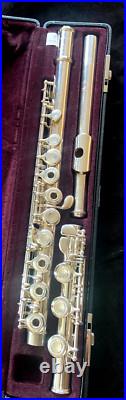 YAMAHA 461 INTERMEDIATE FLUTE OFFSET G, B FOOT VIDEO DEMO Beautifully Overhauled