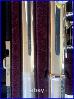 YAMAHA 461 INTERMEDIATE FLUTE OFFSET G, B FOOT VIDEO DEMO Beautifully Overhauled