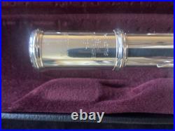 YAMAHA 461 INTERMEDIATE FLUTE OFFSET G, B FOOT VIDEO DEMO Beautifully Overhauled