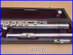 YAMAHA 684H FLUTE OVERHAULED Demo video YFL-684 Silver 925 Mint Condition