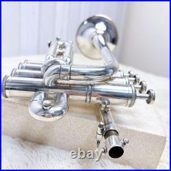 YAMAHA Custom YTR-9830 Piccolo Trumpet Bb/A Silver Plated Used Japan #726