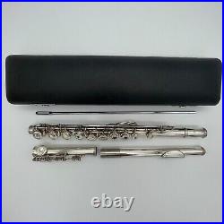 YAMAHA Flute YFL-211S Silver Plating with Hard Case Used from JAPAN