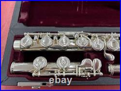 YAMAHA Flute YFL-614 Professional Model Musical instrument Silver WithCase