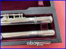 YAMAHA Flute YFL-614 Professional Model Musical instrument Silver WithCase