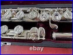 YAMAHA Flute YFL-614 Professional Model Musical instrument Silver WithCase