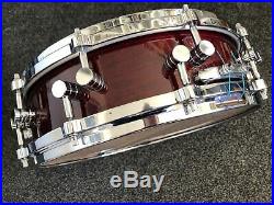 YAMAHA MAPLE CUSTOM ABSOLUTE 14x4 PICCOLO SNARE DRUM CHERRYWOOD LACQUER