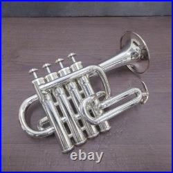 YAMAHA Piccolo Trumpet YTR-6810S withHard Case, Leadpipe, Mouthpiece #998706 USED