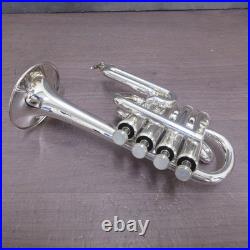 YAMAHA Piccolo Trumpet YTR-6810S withHard Case, Leadpipe, Mouthpiece #998706 USED