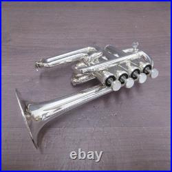 YAMAHA Piccolo Trumpet YTR-6810S withHard Case, Leadpipe, Mouthpiece #998706 USED