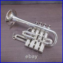 YAMAHA Piccolo Trumpet YTR-6810S withHard Case, Leadpipe, Mouthpiece #998706 USED