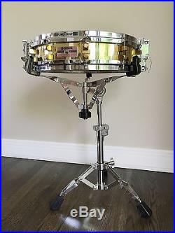 Yamaha Sd493 Piccolo Brass Snare Drum 14 X 3.5 Brass Shell + Pdp Snare Stand