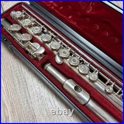 YAMAHA Silver Flute Body with Case Included Professional Concert Use