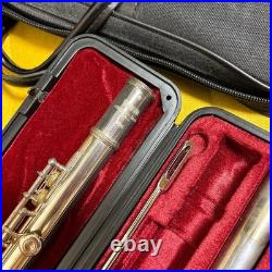 YAMAHA Silver Flute Body with Case Included Professional Concert Use