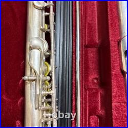 YAMAHA Silver Flute Body with Case Included Professional Concert Use