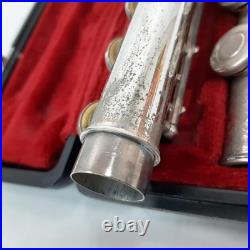 YAMAHA YFL211S Flute Silver Plated with Hard Case Used Tested Keys Musical