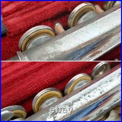 YAMAHA YFL211S Flute Silver Plated with Hard Case Used Tested Keys Musical