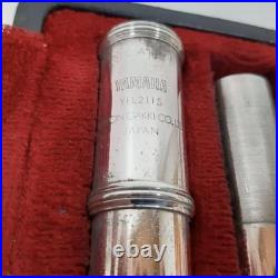 YAMAHA YFL211S Flute Silver Plated with Hard Case Used Tested Keys Musical