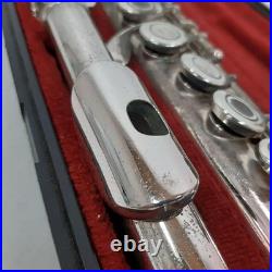YAMAHA YFL211S Flute Silver Plated with Hard Case Used Tested Keys Musical