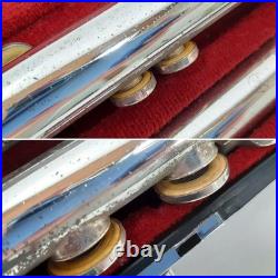 YAMAHA YFL211S Flute Silver Plated with Hard Case Used Tested Keys Musical