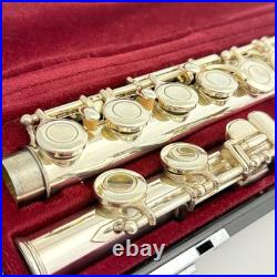 YAMAHA YFL-211SII Student Flute Nickel Silver Used with Hard Case + Bag #B0136