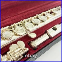 YAMAHA YFL-211SII Student Flute Nickel Silver Used with Hard Case + Bag #B0136