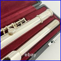 YAMAHA YFL-211SII Student Flute Nickel Silver Used with Hard Case + Bag #B0136