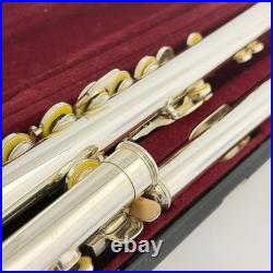 YAMAHA YFL-211SII Student Flute Nickel Silver Used with Hard Case + Bag #B0136