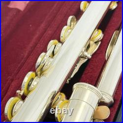 YAMAHA YFL-211SII Student Flute Nickel Silver Used with Hard Case + Bag #B0136