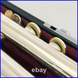 YAMAHA YFL-211SII Student Flute Nickel Silver Used with Hard Case + Bag #B0136