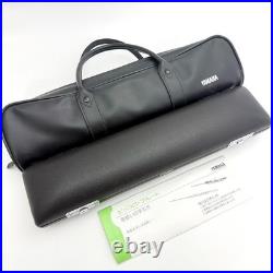 YAMAHA YFL-211SII Student Flute Nickel Silver Used with Hard Case + Bag #B0136