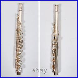 YAMAHA YFL-211S II Flute E-Mechanism Silver Plated Used with Case