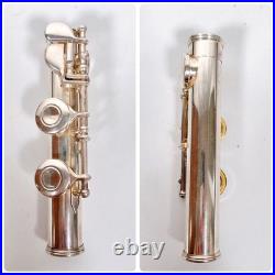 YAMAHA YFL-211S II Flute E-Mechanism Silver Plated Used with Case