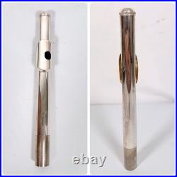 YAMAHA YFL-211S II Flute E-Mechanism Silver Plated Used with Case